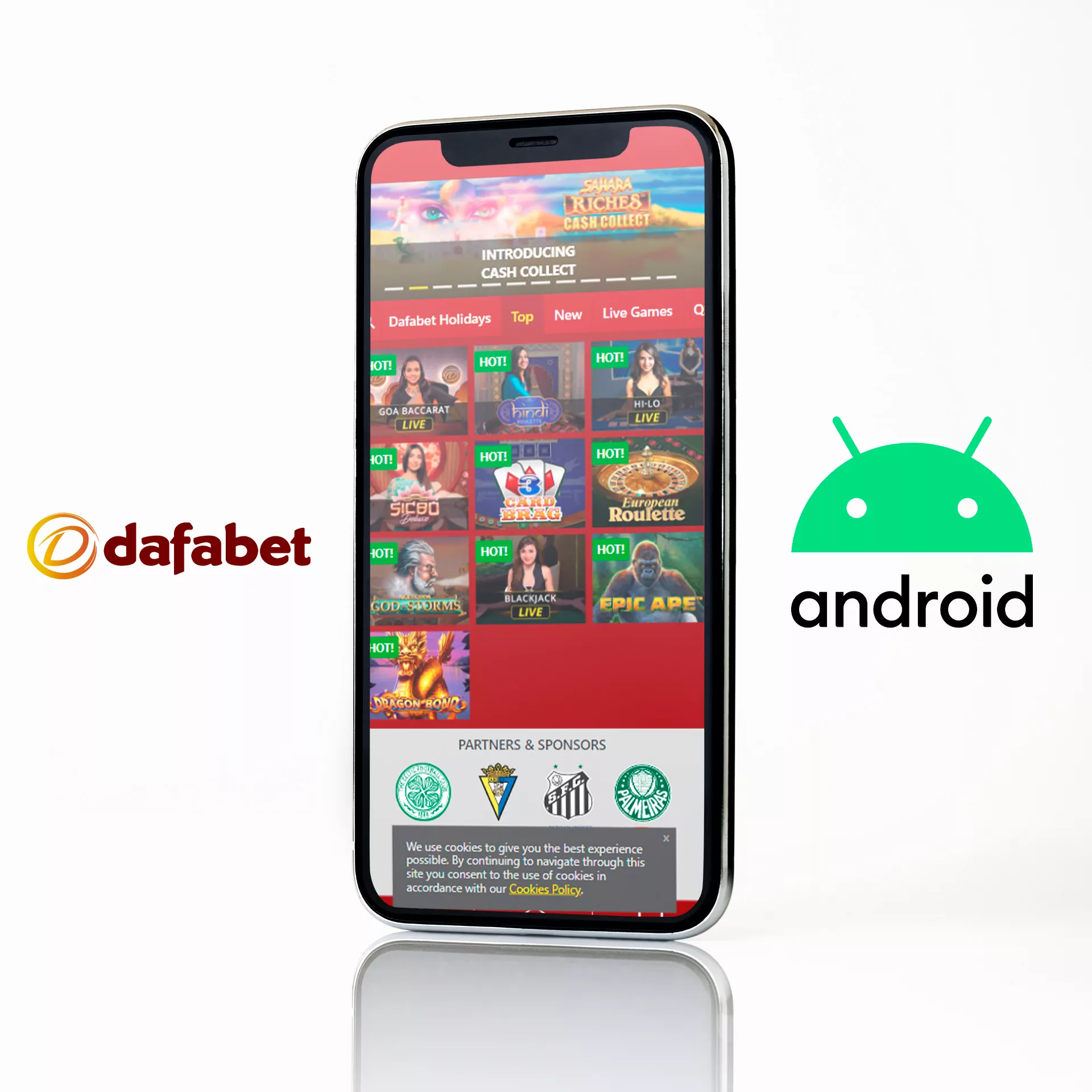 Install the Dafabet app to play casino everywhere.