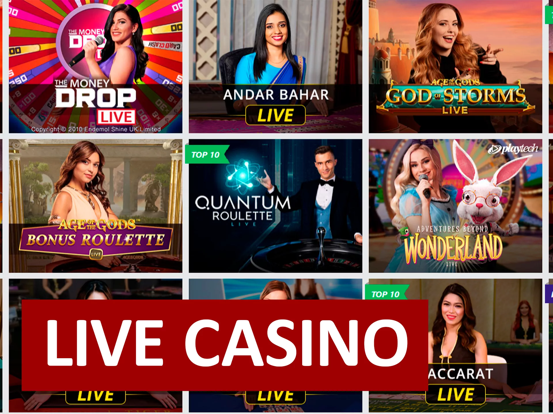 Play with real dealers in the Dafabet live casino section.
