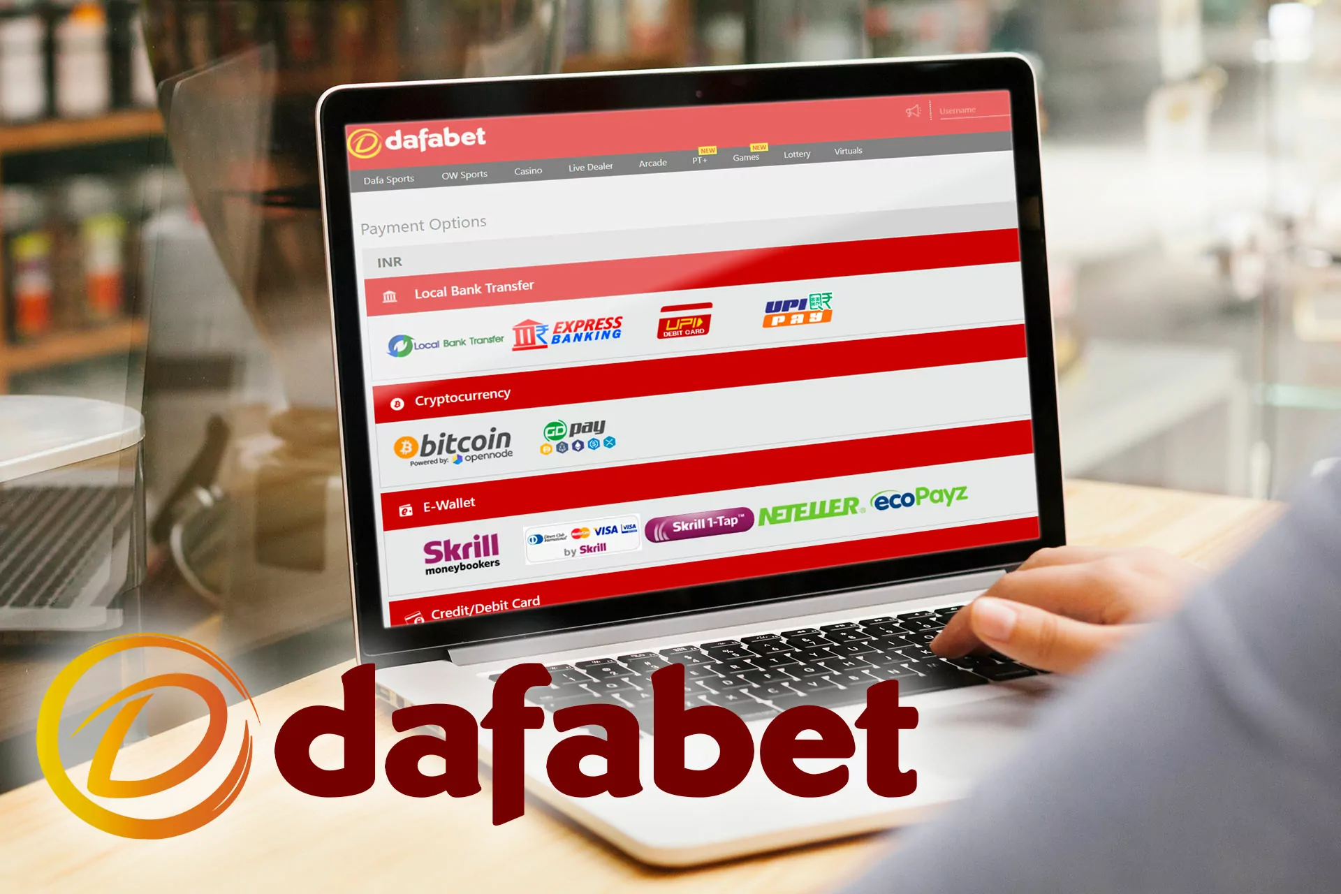 Read how to withdraw money from Dafabet.